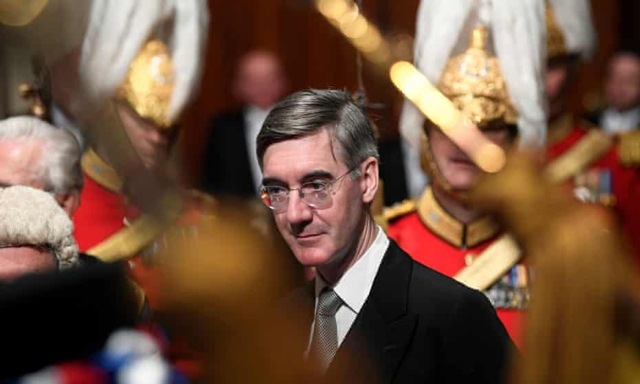 Jacob Rees-Mogg at the state opening of parliament, London, December 2019