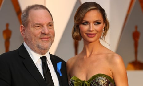 Harvey Weinstein and Georgina Chapman at the 89th Academy Awards, February 2017. She is divorcing.