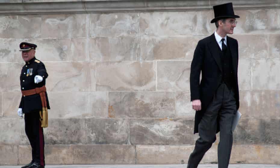 ‘Lifeless language’: Jacob Rees-Mogg at Mrs Thatcher’s funeral, St Paul’s, London, 2013 