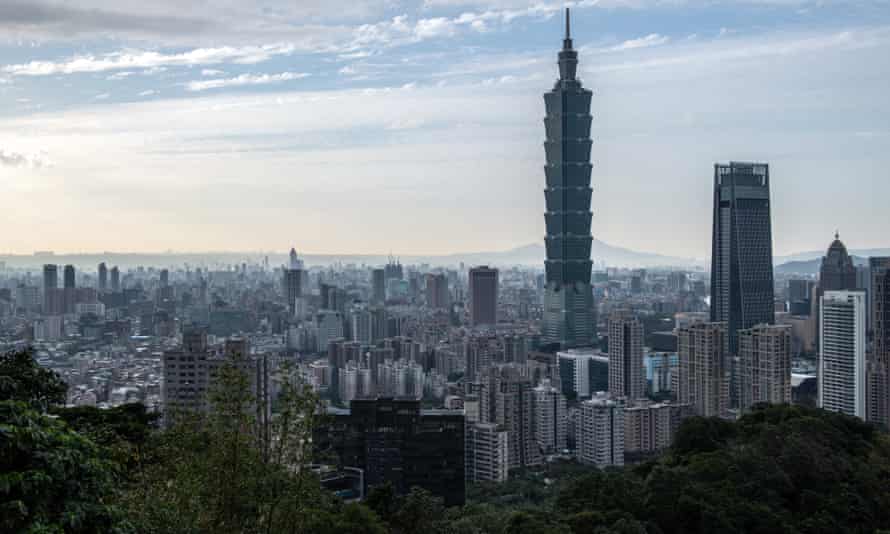 The Taipei 101 tower, once the world’s tallest building, dominate’s the city skyline