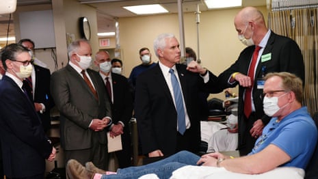 Mike Pence shuns coronavirus mask rule on Mayo Clinic visit – video