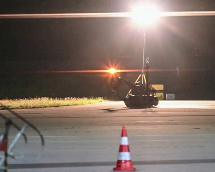 Germany investigates drone carrying ‘explosive device’ near Ukrainian plane at busy cargo airport – Europe live — image supplied by The Guardian World's feed
