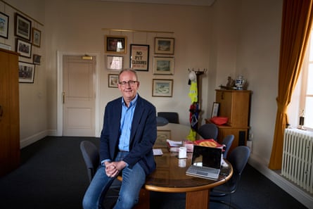 Steve Houghton, leader of Barnsley metropolitan borough council, in the town hall.