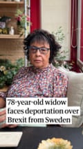 Joyce Thomas, 78, is facing deportation over Brexit from Sweden Joyce Thomas, 78, is facing deportation over Brexit from Sweden