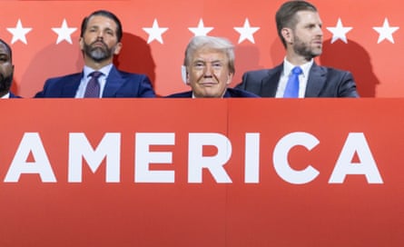 Trump’s sons Donald Jr and Eric are formally in charge of their father’s businesses while he is president.