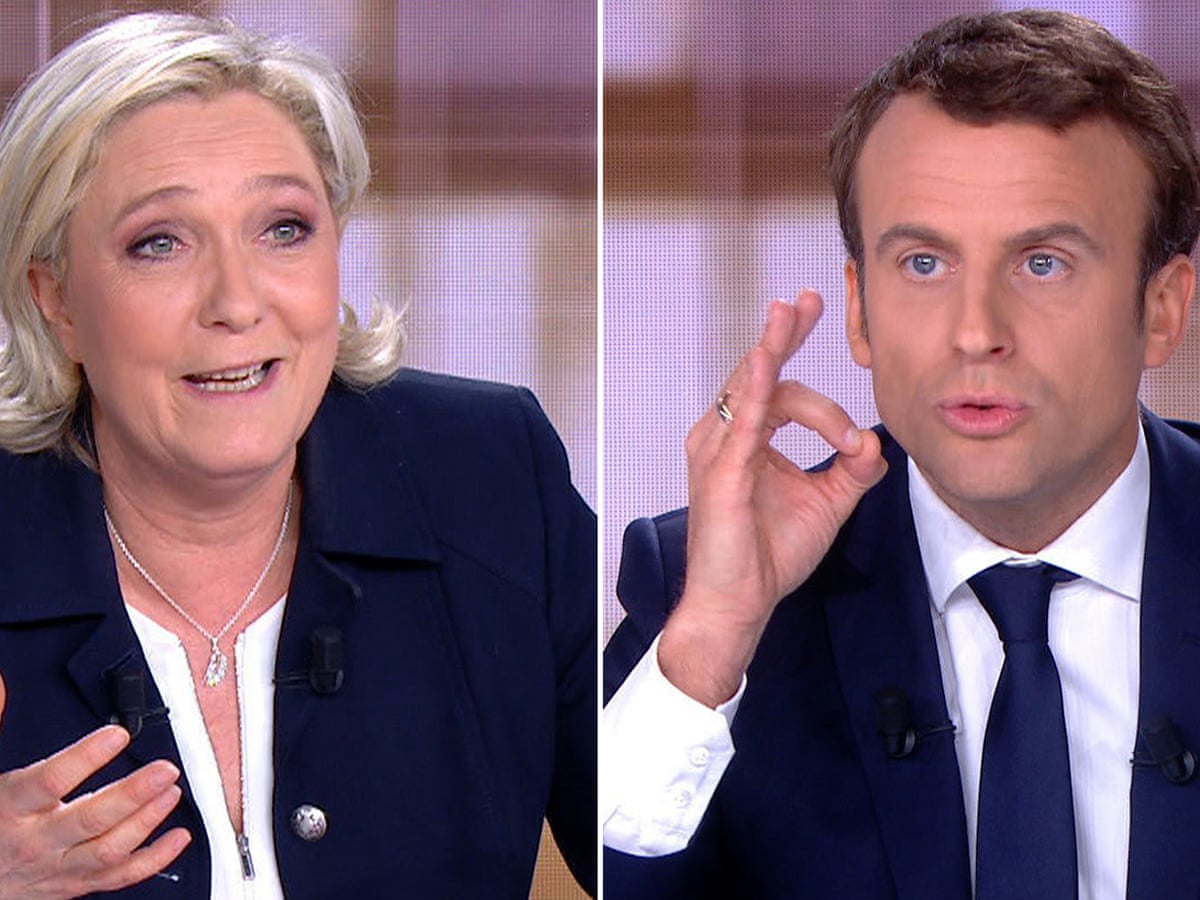 French election: Macron hailed as winner of bruising Le Pen TV debate | French presidential election 2017 | The Guardian
