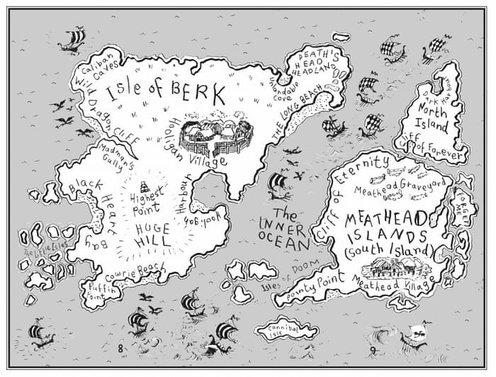 Httyd Hiccup s Map How to feed your dragon rider