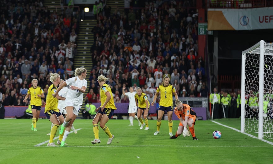 Alessia Russo's back heel inspires Hedvig Lindahl for sure the goal of the tournament.