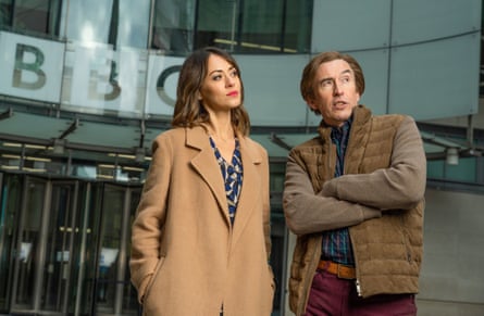 Alan Partridge and Jennie Gresham (Susannah Fielding) in This Time With Alan Partridge