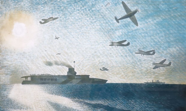 detail from HMS Glorious in the Arctic by Eric Ravilious. 