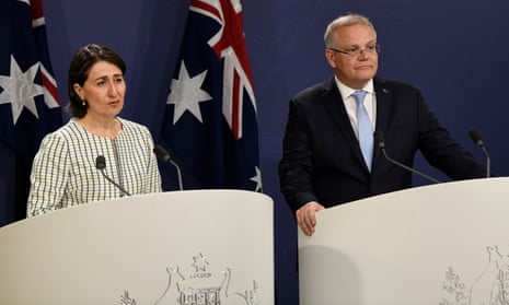 The New South Wales premier, Gladys Berejiklian, and the prime minister, Scott Morrison
