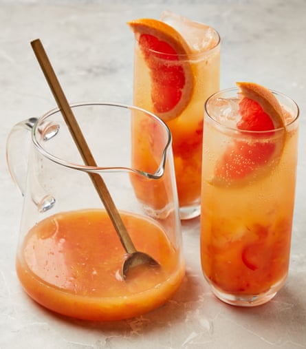 Thomasina Miers’ pink grapefruit non-alc cocktail.
