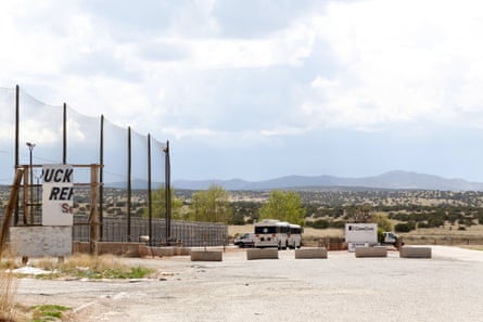 The exterior of a correctional facility.