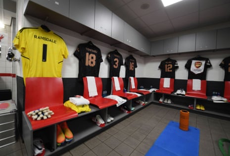 A peek inside the Arsenal dressing-room ahead of this evening’s game at the Philips Stadion in Eindhoven