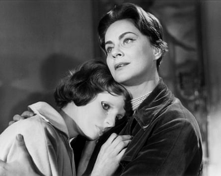 Edith Scob and Alida Valli in the unsettling Les Yeux Sans Visage.