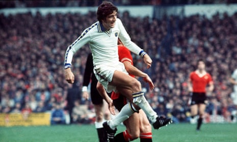 Leeds United’s Norman Hunter was a brusquely physical defensive presence of a type common at the time.