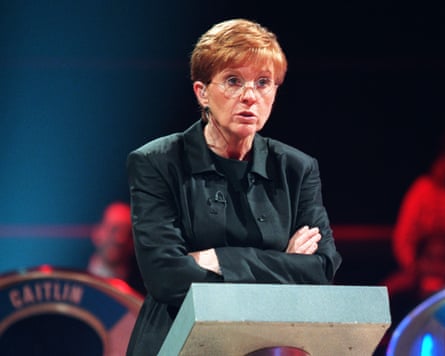 Pitiless … Anne Robinson on the Weakest Link.