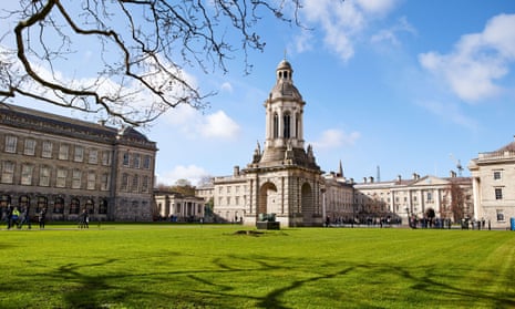 The exterior of Trinity College Dublin.