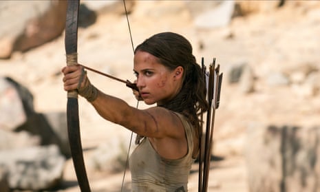 Alicia Vikander as Lara Croft in the forthcoming Tomb Raider reboot.
