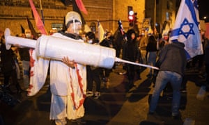 Protesters demanded that the embattled Israeli leader resign as he faces a trial on corruption charges and grapples with a deepening coronavirus crisis.