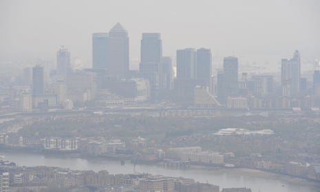 Smog over London in 2015.