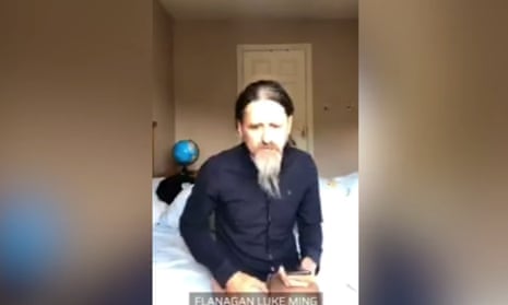 The independent Irish MEP Luke 'Ming' Flanagan appeared sitting on his bed wearing a shirt and only a pair of pants on his bottom half. Flanagan was taking part in a European parliament committee meeting on agriculture. The Midlands-North West representative laughed off the incident afterwards on social media, claiming he had just come back from a run