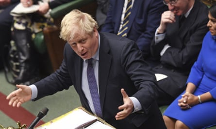 Boris Johnson in the House of Commons