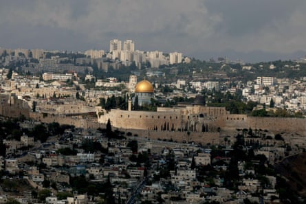 A general view of East Jerusalem and the Dome of the Rock at the al-Aqsa mosque compound, Islam’s third holiest site.