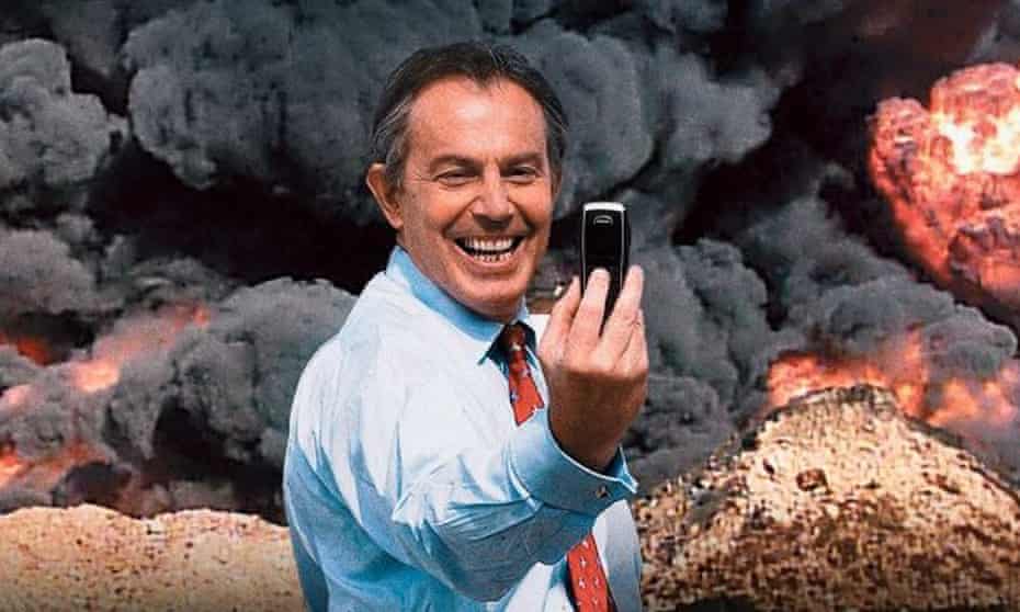 The poster for The Killing$ of Tony Blair.