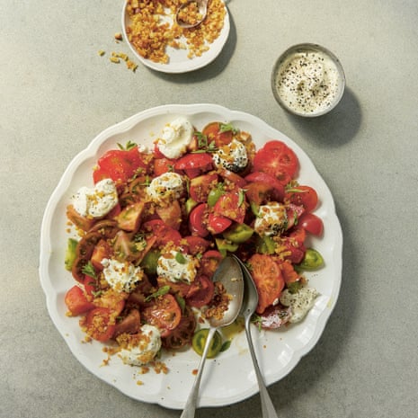Anna Jones's winter tomatoes with whipped feta Cheese The Guardian