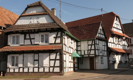 Half-timbered houses in Hunspach.