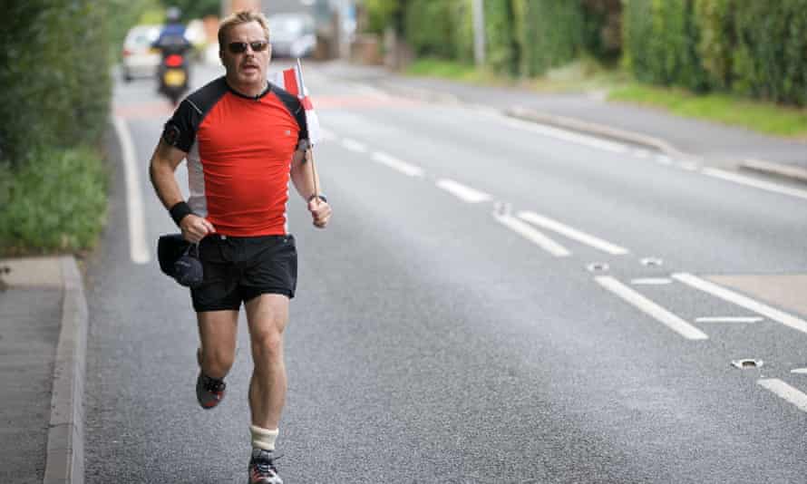 Izzard running for Sport Relief , 2009.