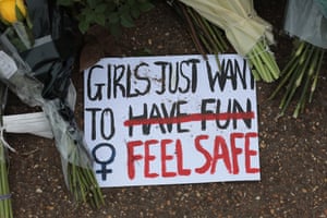 The Sarah Everard memorial on Clapham Common