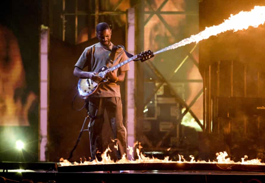 Brit awards 2022: every performance reviewed, from Adele to Dave and Little Simz | Brit awards 9 Dave goes full throttle