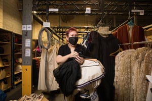 Jill Hodges browsing the racks.