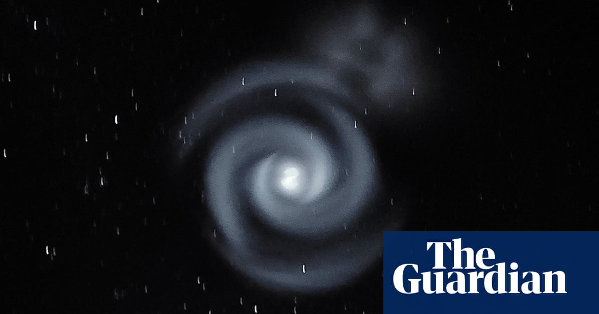 Spirals of blue light in New Zealand night sky leave stargazers ‘kind of freaking out’