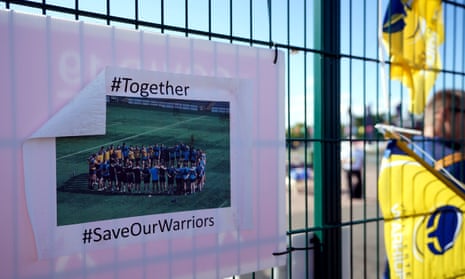Fans' messages of support outside Sixways Stadium