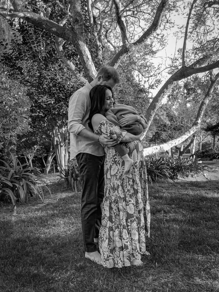 Harry, Meghan and their son Archie.