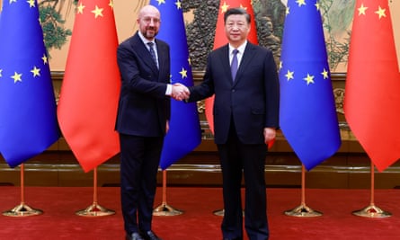 Chinese President Xi meets European Council President Michel in Beijing
