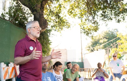 Howie Hawkins campaigning Howie Hawkins is a former UPS worker and longtime political activist,