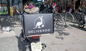 A Deliveroo courier. Under-employment is seen in the number of hours people want to work.