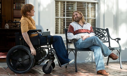 Joaquin Phoenix (left) and Jonah Hill in Don’t Worry, He Won’t Get Far on Foot.