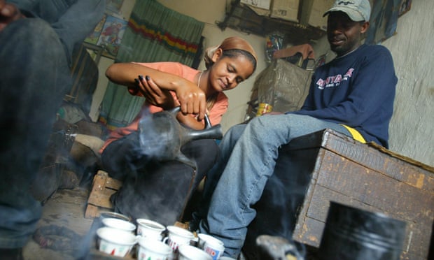 A coffee house in Addis Ababa, Ethiopia