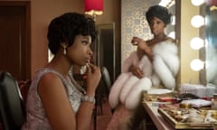 Jennifer Hudson, left, as Aretha Franklin with Mary J Blige as Dinah Washington in Respect.