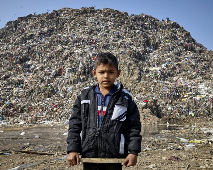 Life and death on India’s toxic trash mountains – video