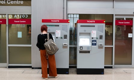 The ticket machines at Darlington train station.