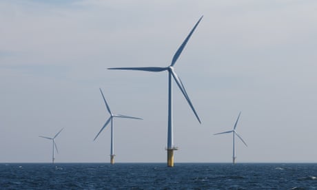 Wind turbines in the North Sea.