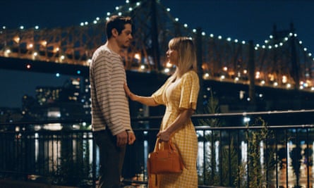 Bridge in time … Kaley Cuoco and Pete Davidson in Meet Cute, 2022.