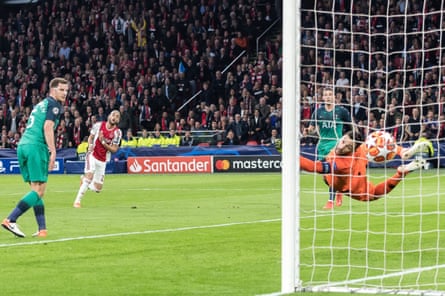 Hakim Ziyech lashes in Ajax’s second to leave Tottenham needing a miracle.