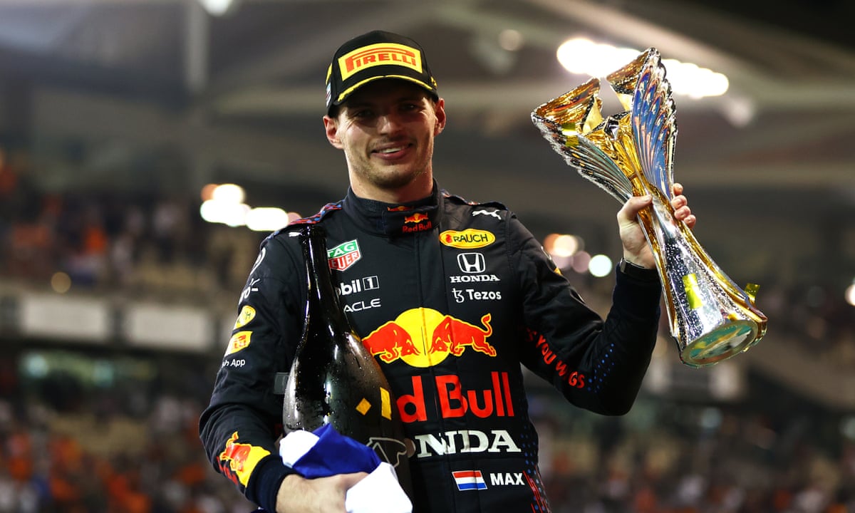 Max Verstappen 1 Max Verstappen beats Lewis Hamilton to F1 world title on last lap in Abu Dhabi | Formula One | The Guardian
